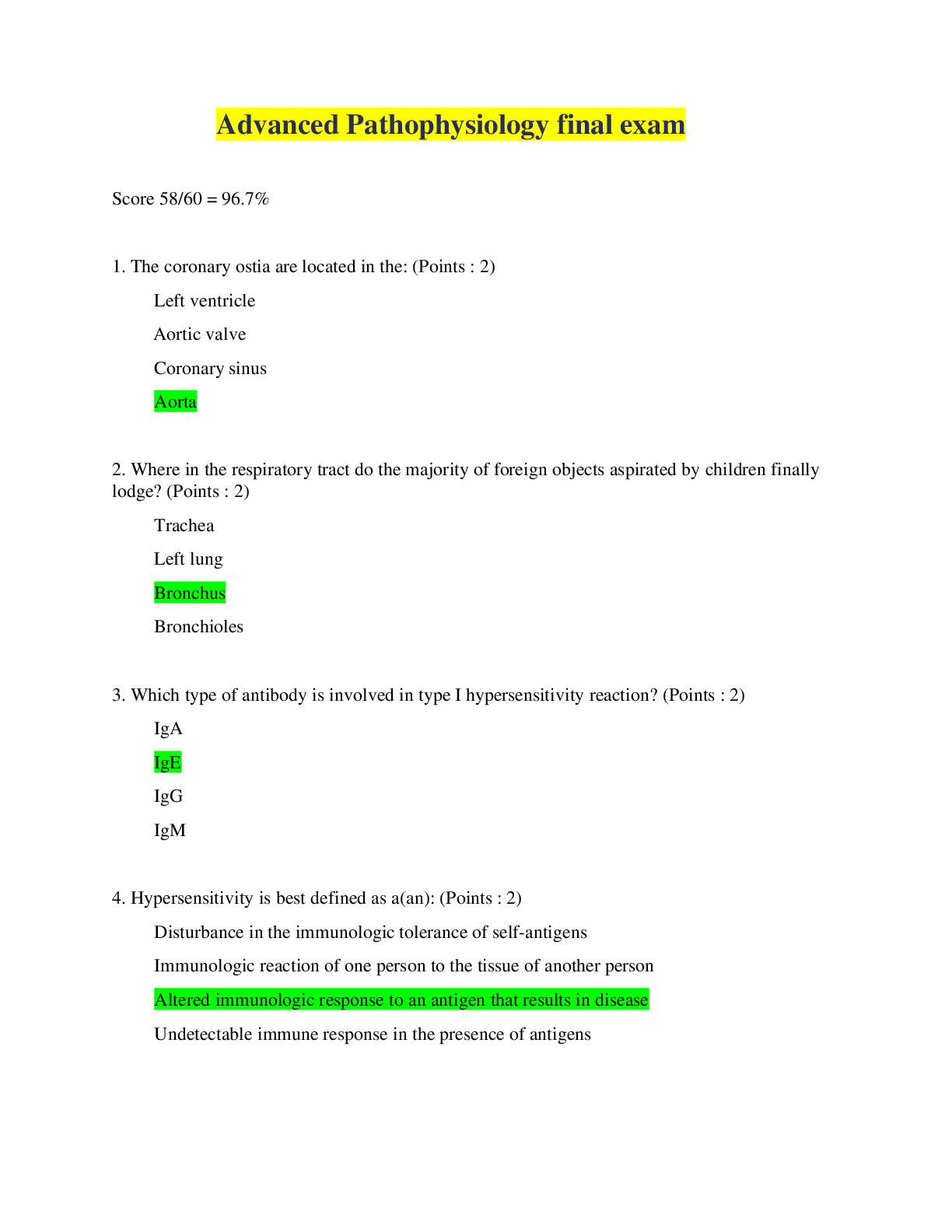 Preview image for Advanced Pathophysiology final exam